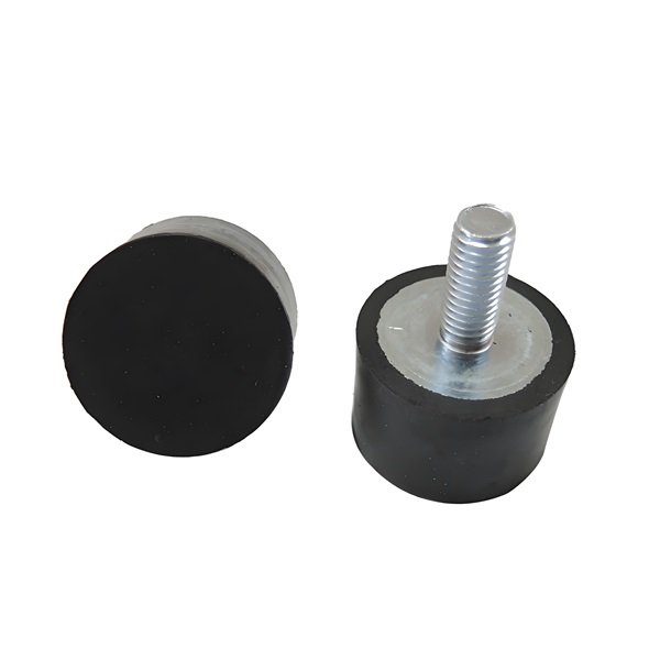Rubber to metal feet